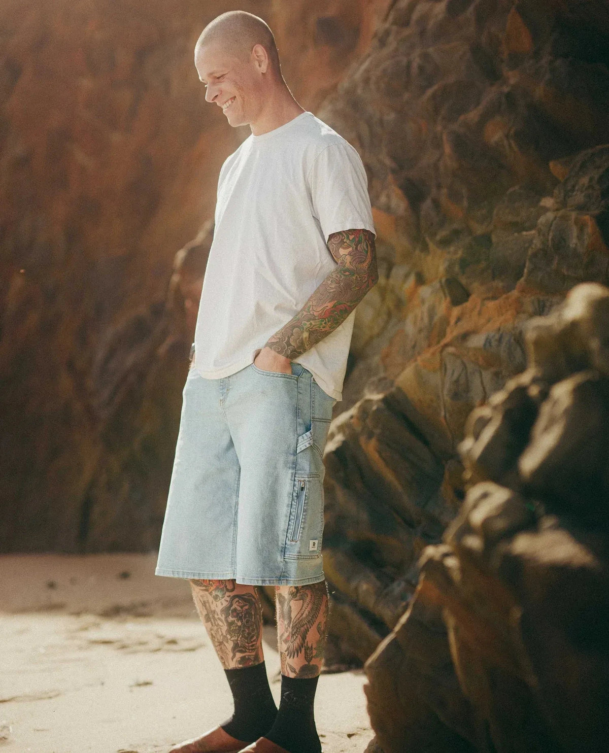 Ripton Big Rig Jorts Light Wash Shorts Ripton 