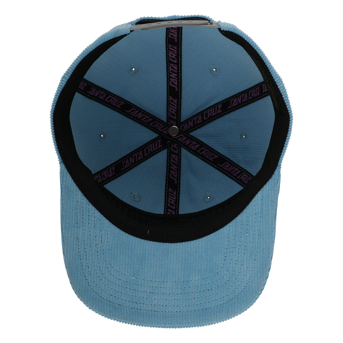 Santa Cruz Self Destruct Snapback Hat Sky Blue Hats Santa Cruz 
