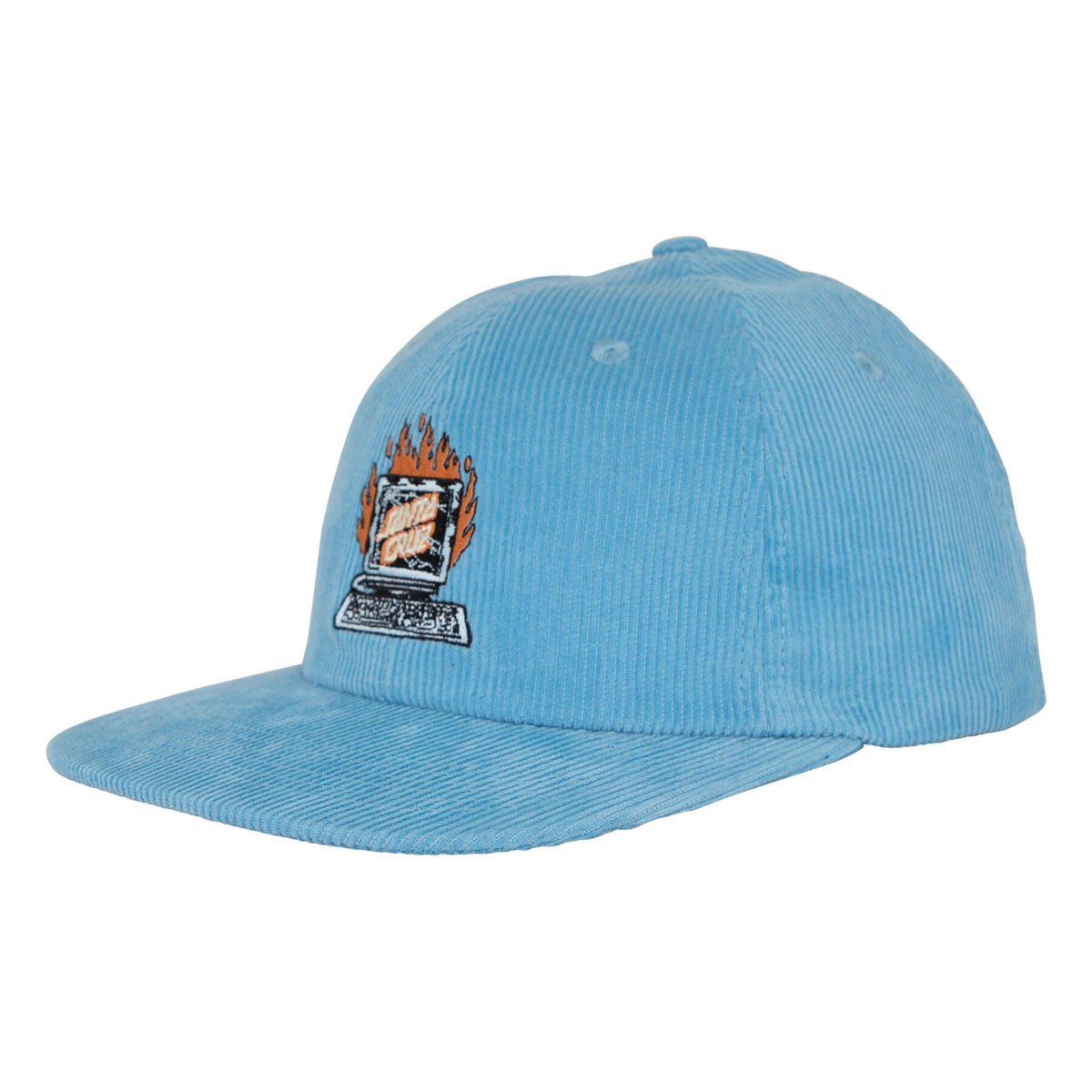 Santa Cruz Self Destruct Snapback Hat Sky Blue Hats Santa Cruz 