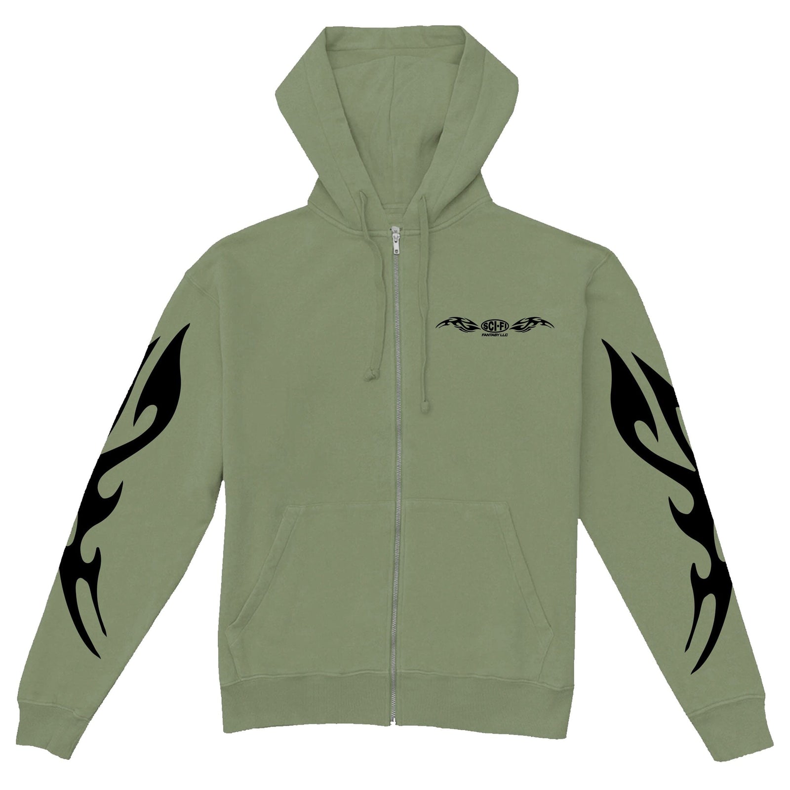 Sci Fi Fantasy Origin Zip Hoodie Sage hoodies Sci-Fi Fantasy 