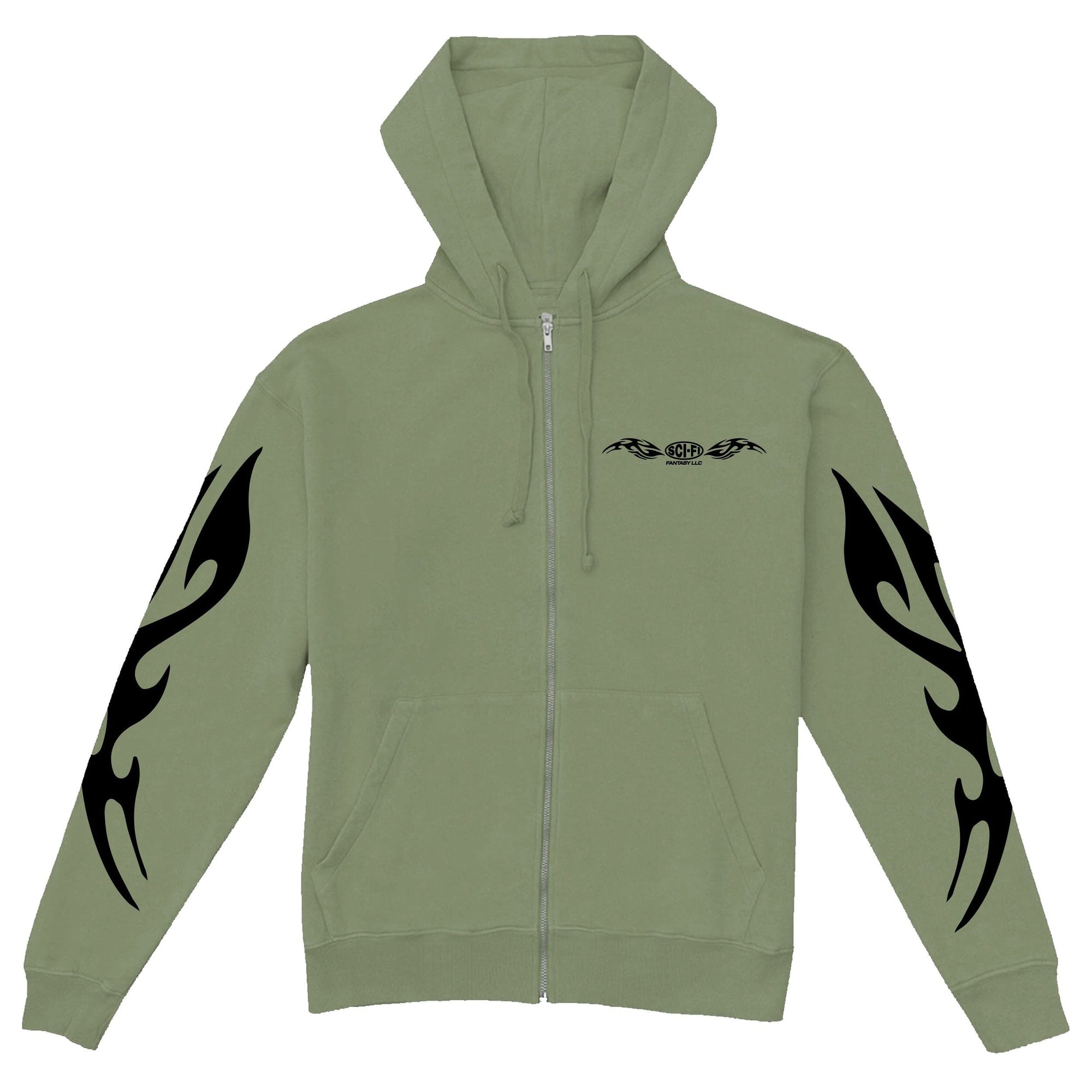 Sci Fi Fantasy Origin Zip Hoodie Sage hoodies Sci-Fi Fantasy 