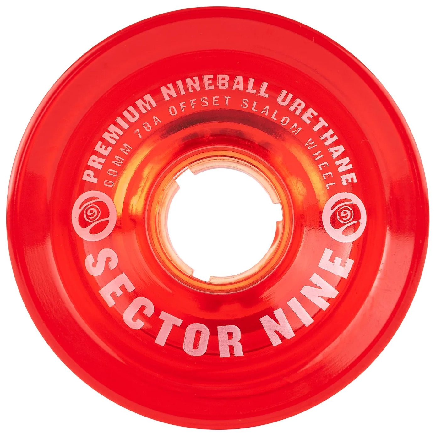 Sector 9 Nineballs Clear Red Wheels 78A 69MM wheels Sector 9 