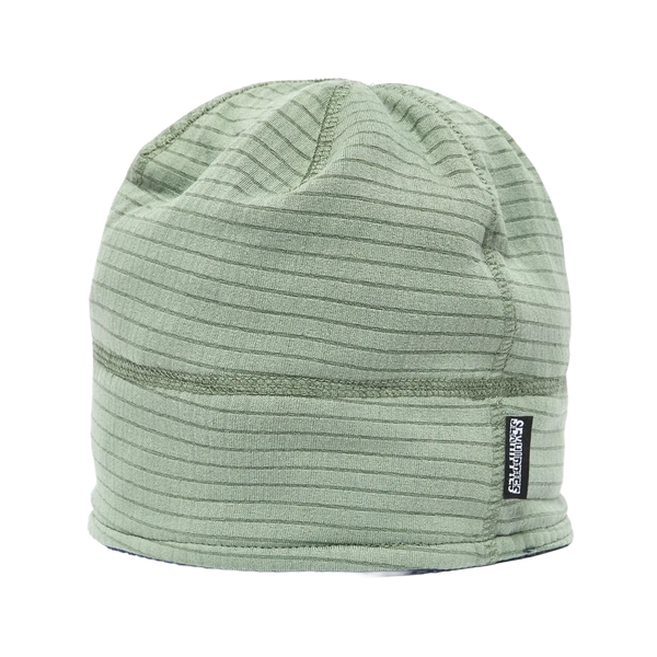 Sexhippies Reversible Grid Fleece Beanie Navy/Sage - Coureur Goods