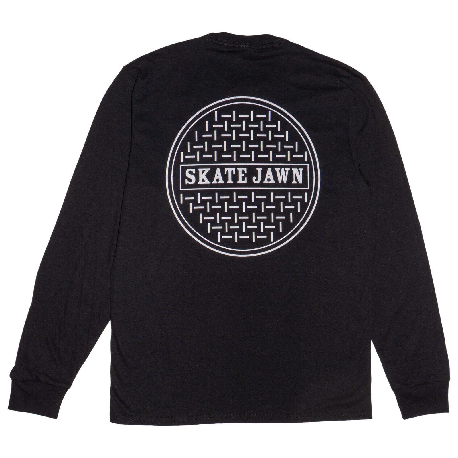 Skate Jawn Sewer Cap L/S Tee Black Tees Skate Jawn 