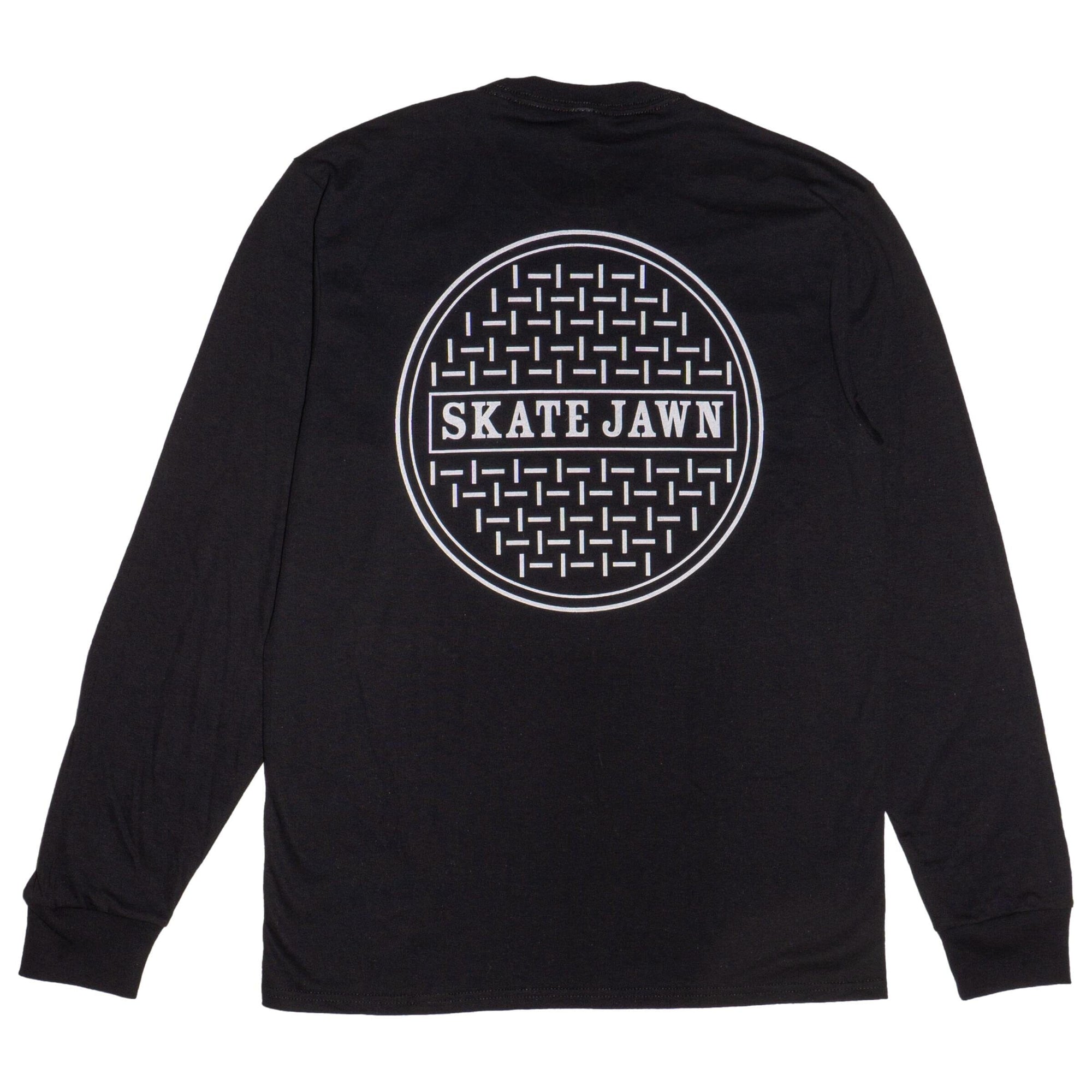 Skate Jawn Sewer Cap L/S Tee Black Tees Skate Jawn 