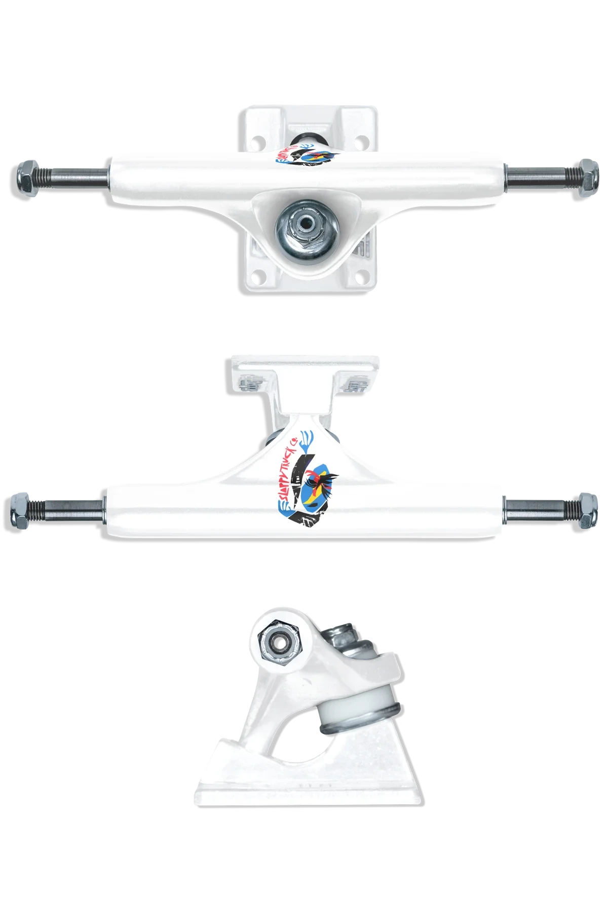 Slappy ST1 Classic Hollow Tom Dupere Reacher Trucks White (Various Sizes) trucks Slappy 