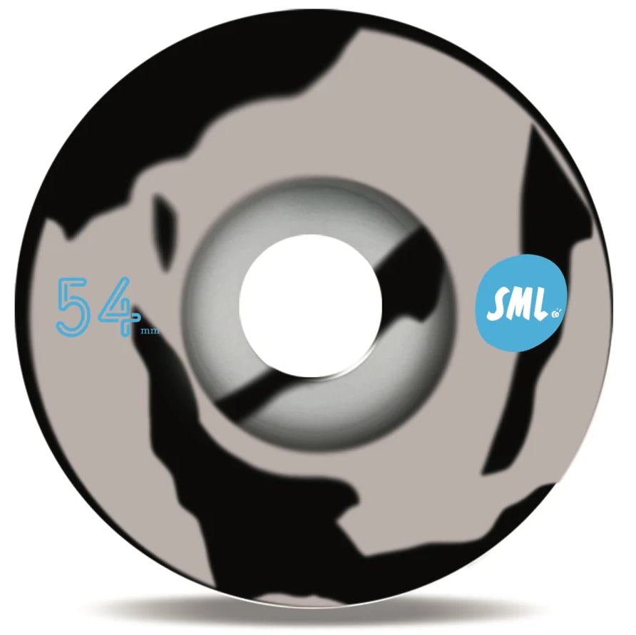 SML Grocery Bag V-Cut Wheels Black/Grey Swirl 99A 54MM wheels SML Wheels 
