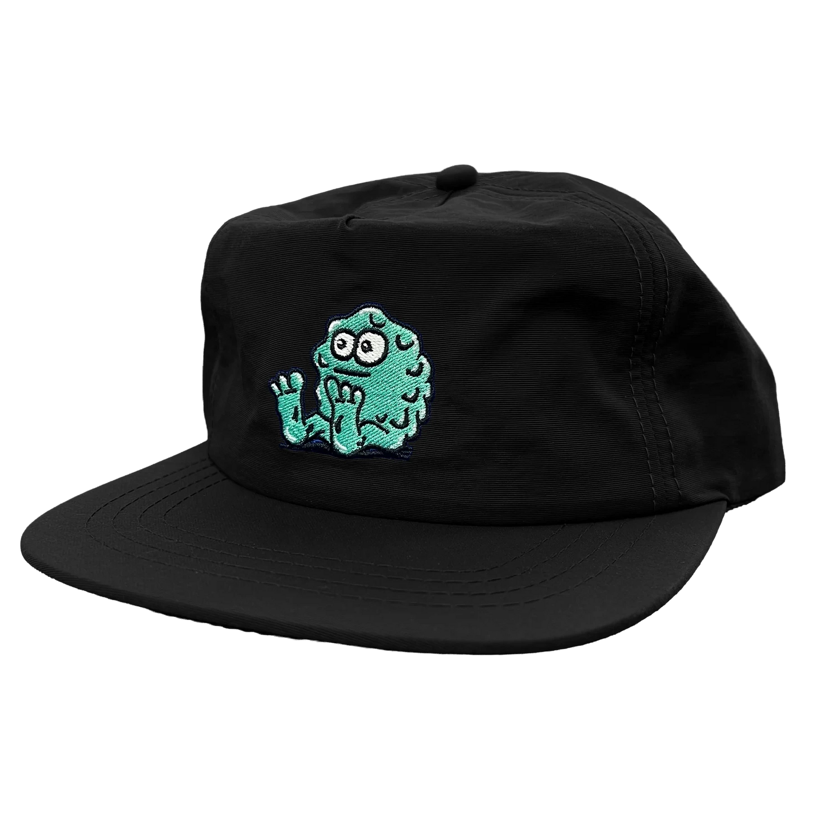 Snot Booger Logo Nylon Snapback Hat Black hats Snot 