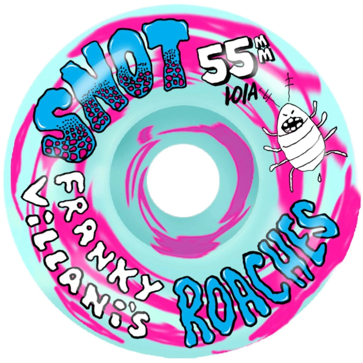 Snot Franky Villani Roaches Blue Swirl Conical Wheels 101A 55MM wheels Snot 