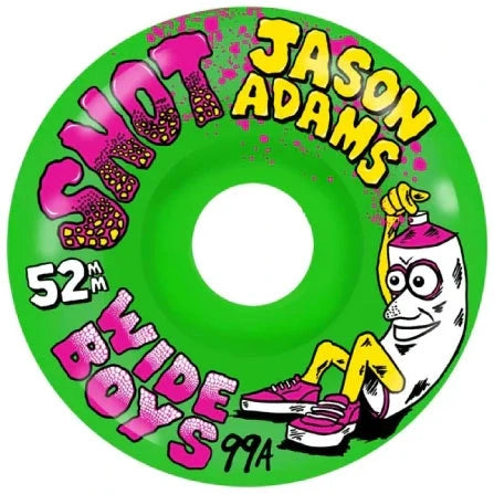 Snot Jason Adams Wide Boys Green Wheels 99A 52MM wheels Snot 