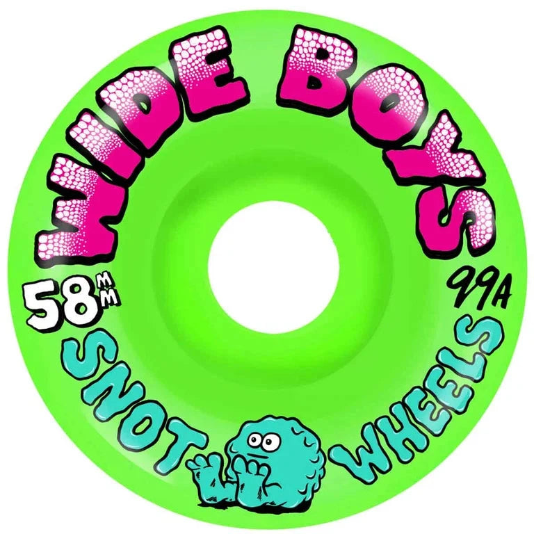 Snot Wide Boys Neon Green Wheels 99A 58MM wheels Snot 