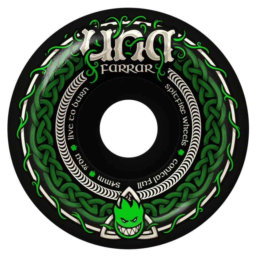 Spitfire 97A 54MM F4 Una Trinity Black Conical Full Wheels wheels Spitfire 