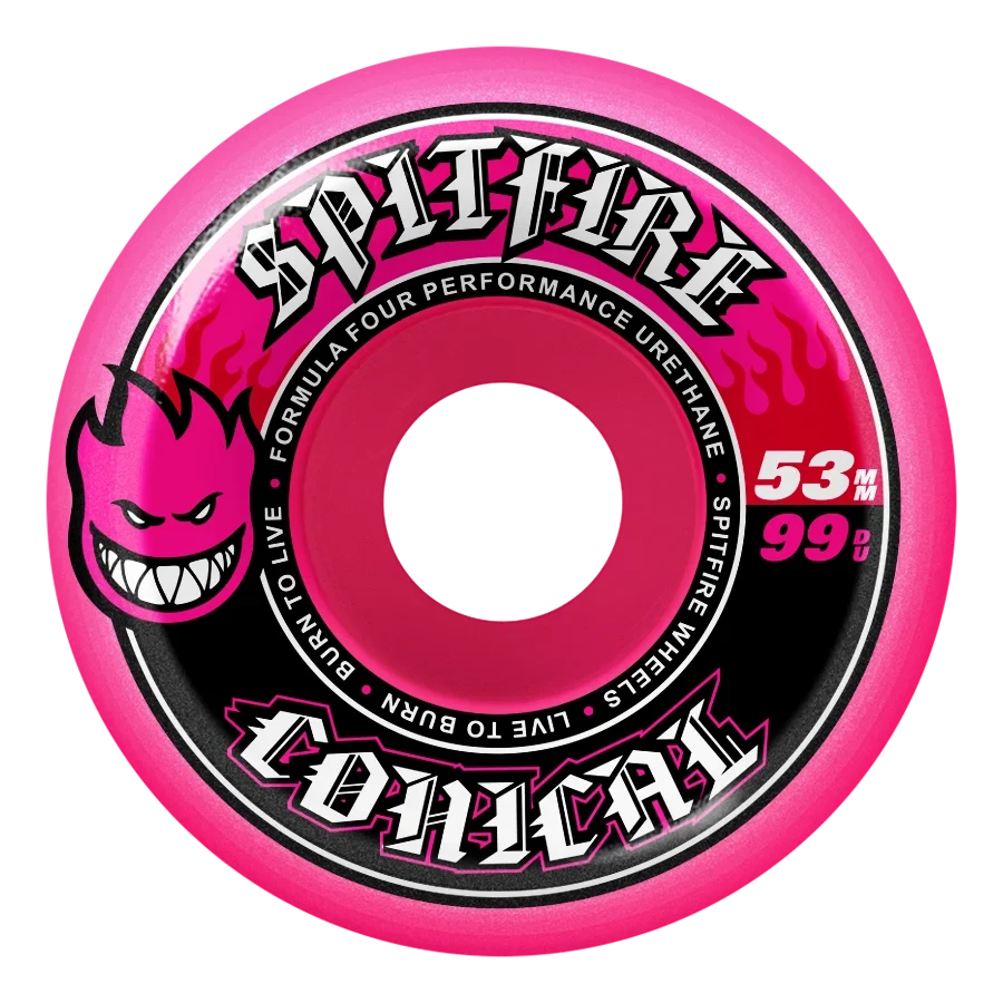 Spitfire 99A 53MM F4 Conical Wheels Pink wheels Spitfire 