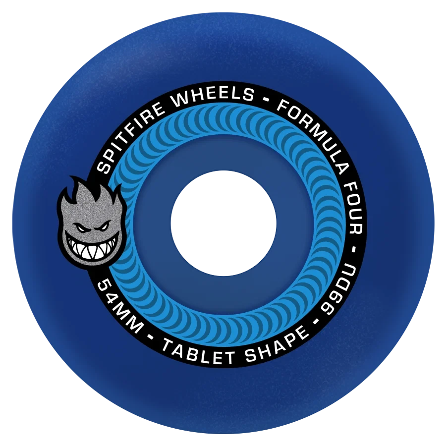 Spitfire 99A 54MM F4 Tablets Blue Wheels wheels Spitfire 