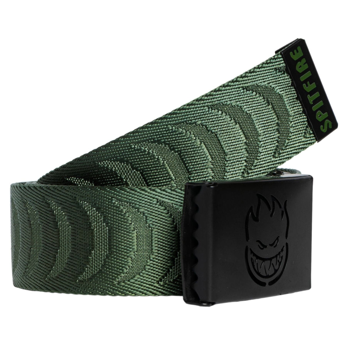 Spitfire Bighead Cutout Jacquard Belt Olive/Black belts Spitfire 