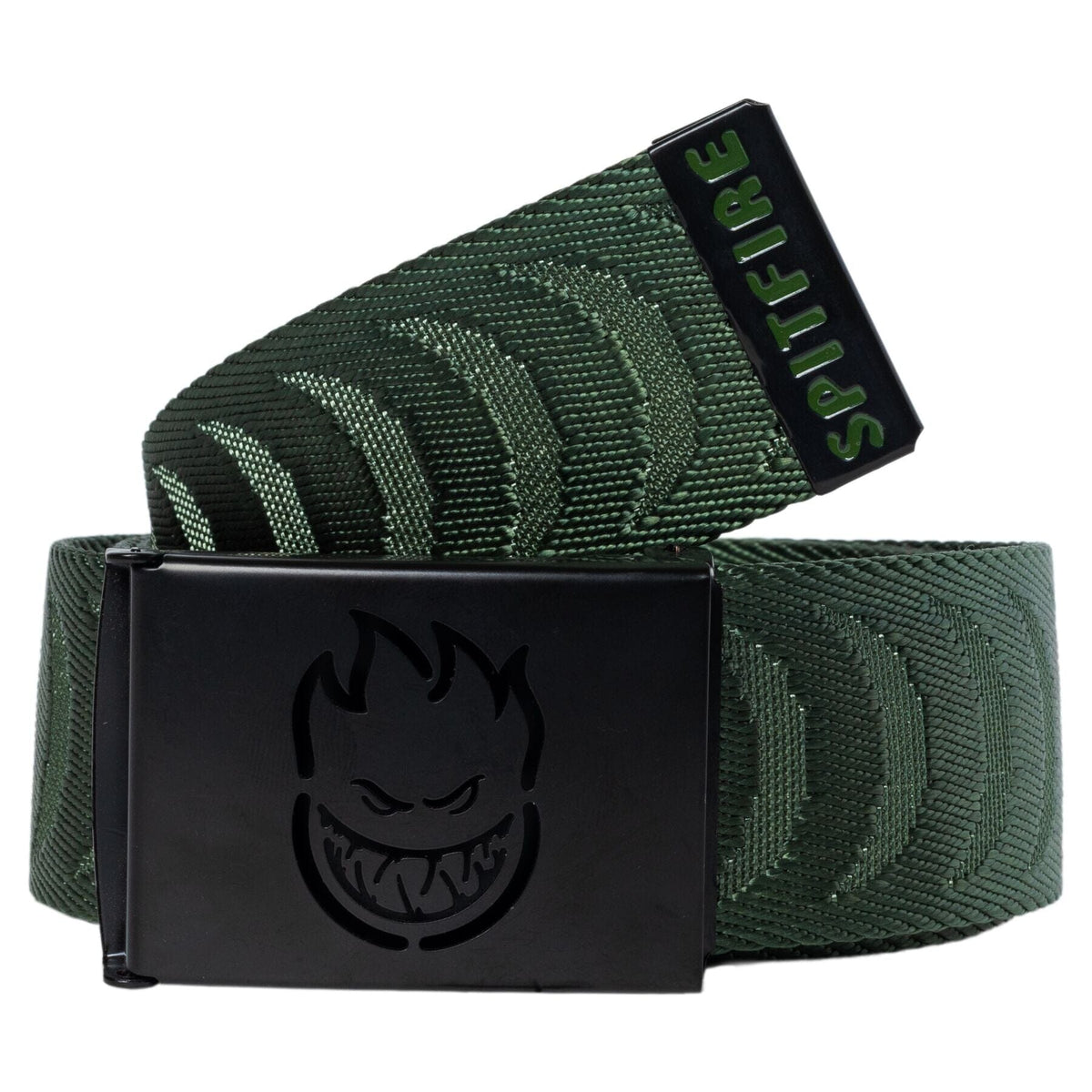 Spitfire Bighead Cutout Jacquard Belt Olive/Black belts Spitfire 