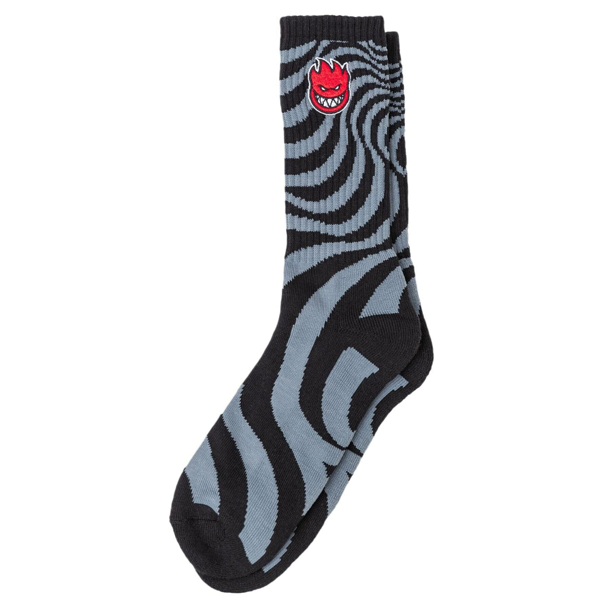 Spitfire Bighead Fill Swirl Socks Black/Charcoal Socks Spitfire 