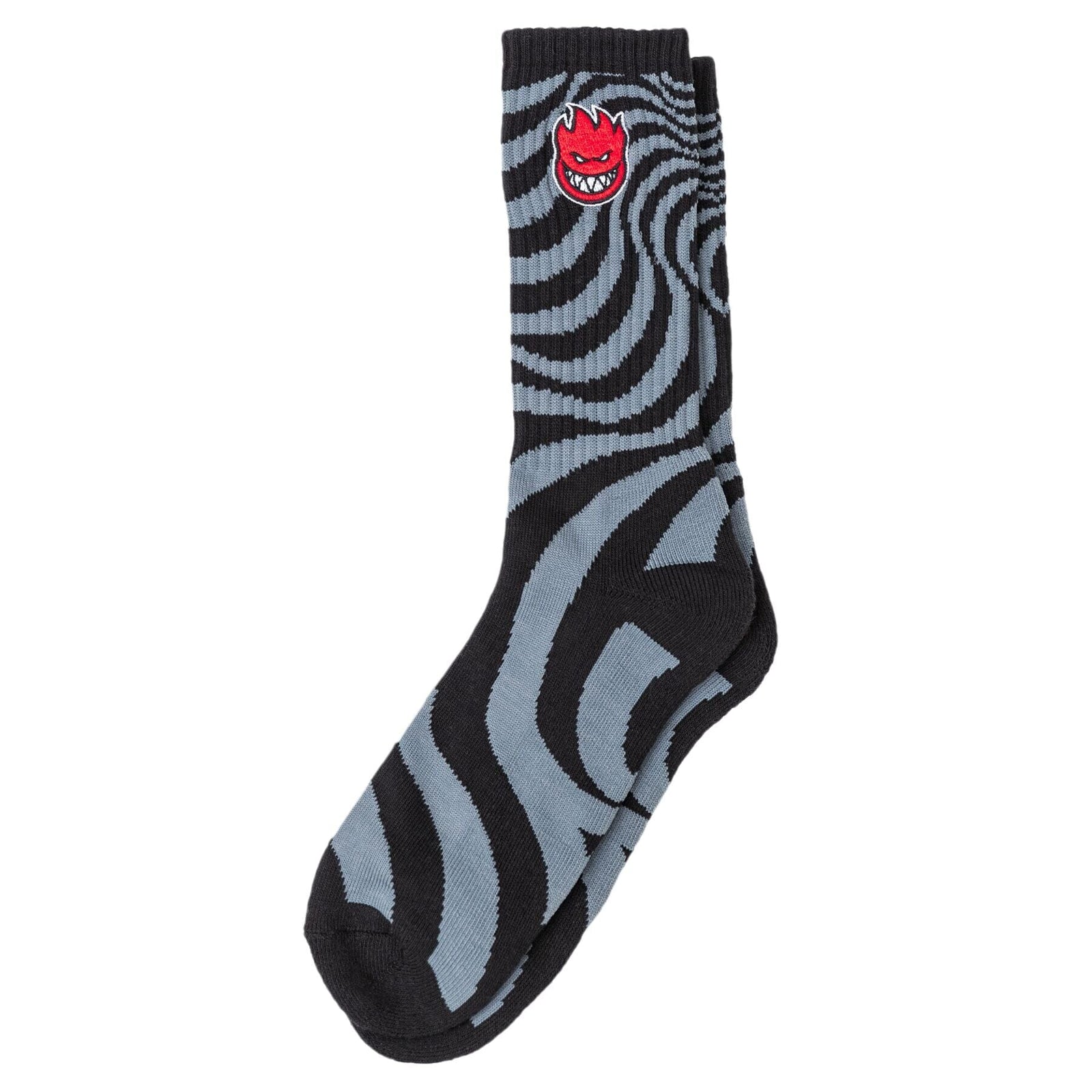 Spitfire Bighead Fill Swirl Socks Black/Charcoal Socks Spitfire 