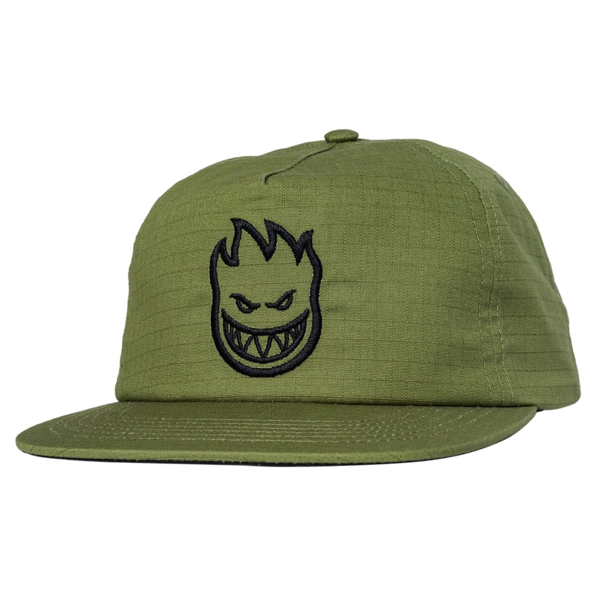 Spitfire Bighead Ripstop Snapback Hat Olive hats Spitfire 