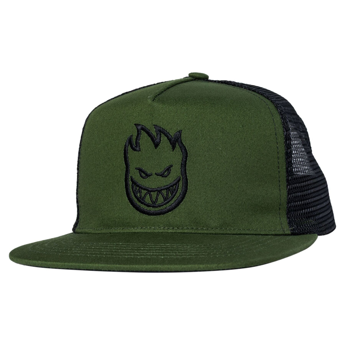 Spitfire Bighead Snapback Trucker Hat Olive Twill hats Spitfire 