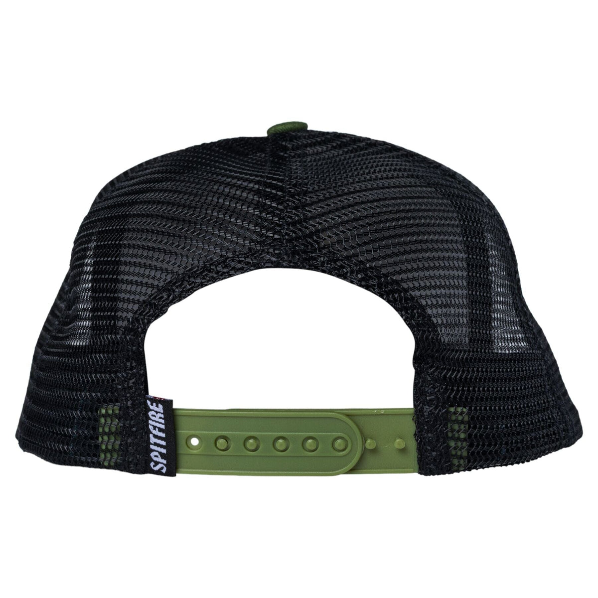 Spitfire Bighead Snapback Trucker Hat Olive Twill hats Spitfire 