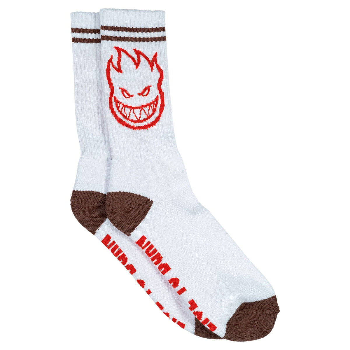 Spitfire Bighead Sock White/Burgandy/Red Socks Spitfire 
