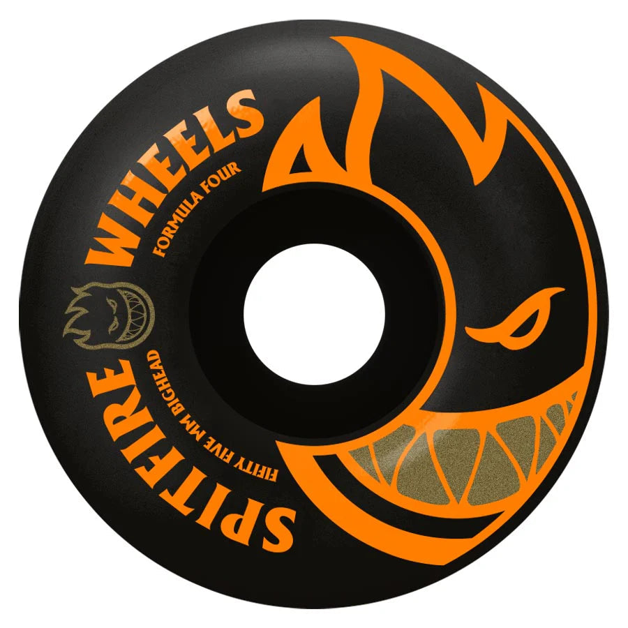 Spitfire F4 Bighead Black/Orange Wheels 99A 53MM wheels Spitfire 