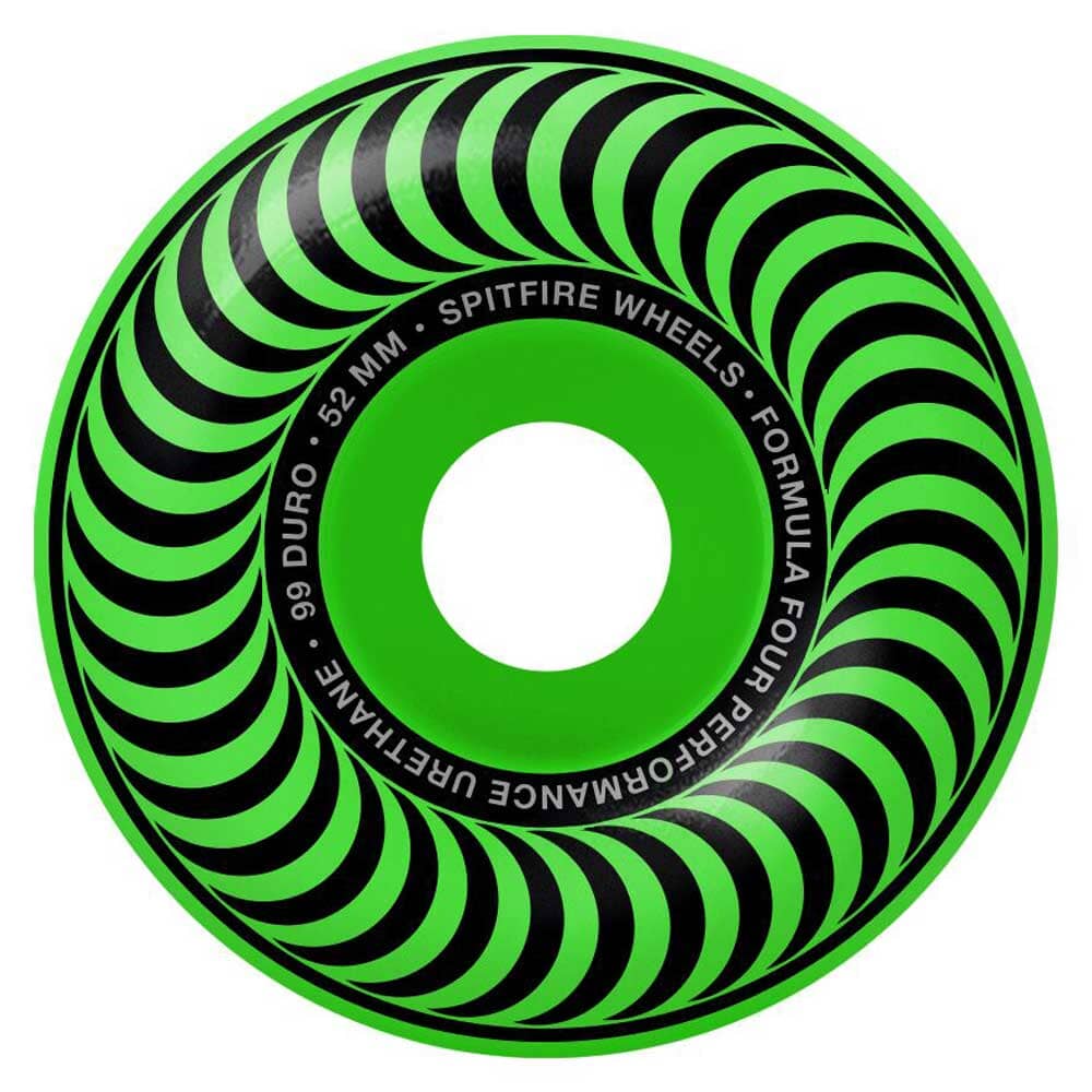 Spitfire F4 Classic Wheels Neon Green 99A 52MM wheels Spitfire 
