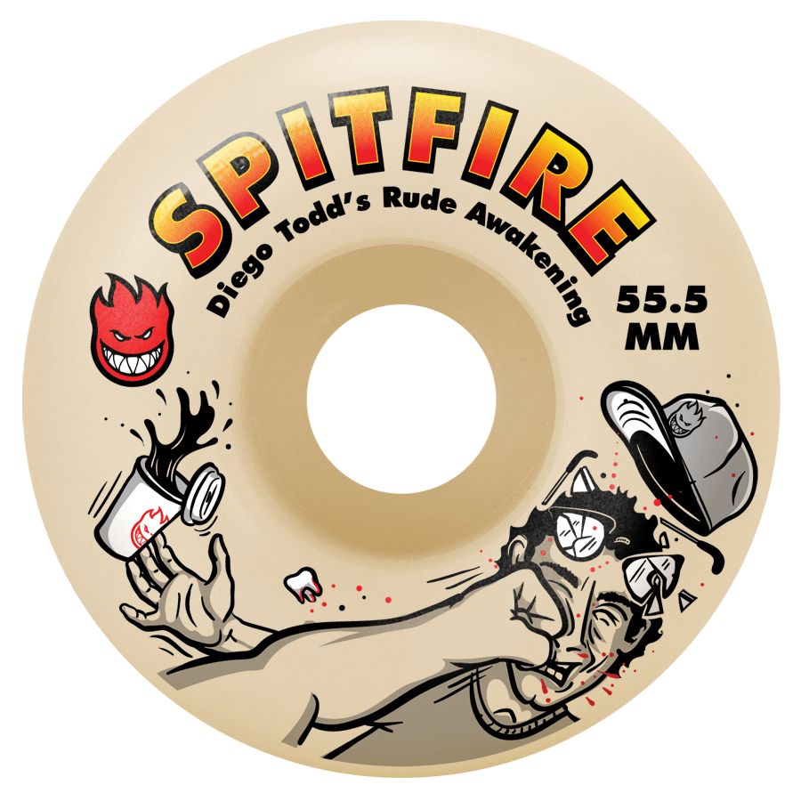 Spitfire F4 Diego Rude Awakenings Wheels 99A 53.5MM wheels Spitfire 
