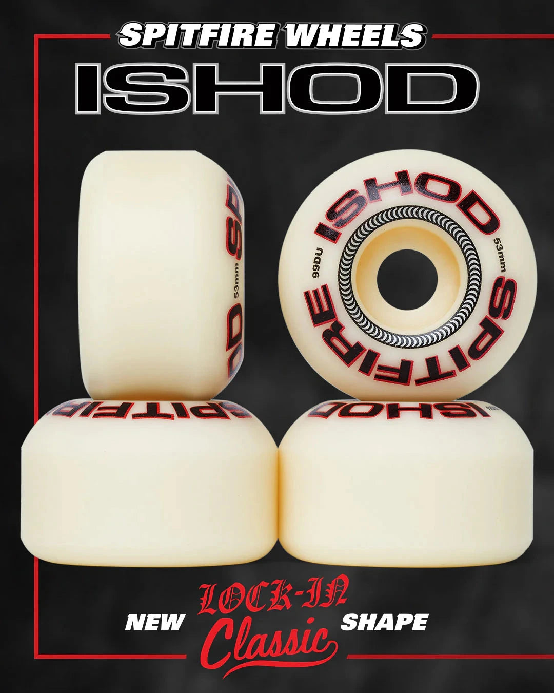 Spitfire F4 Ishod Lock-In Classic Wheels 99A 53MM wheels Spitfire 