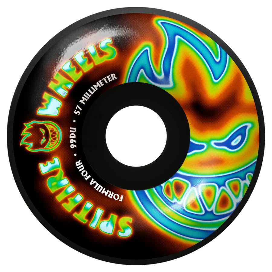 Spitfire F4 Radioactive Bighead Black Wheels 99A 57MM wheels Spitfire 
