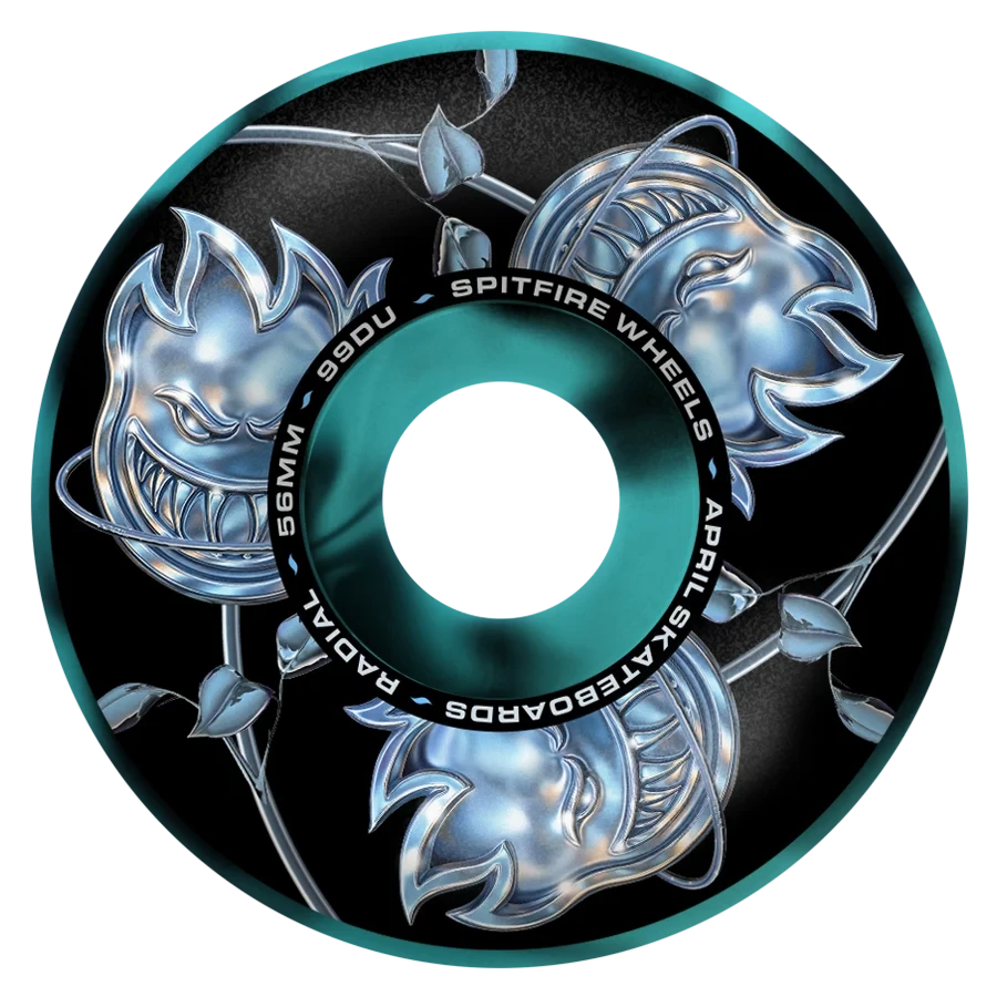 Spitfire F4 x April Bighead Rose Swirl Wheel 99A 56MM wheels Spitfire 