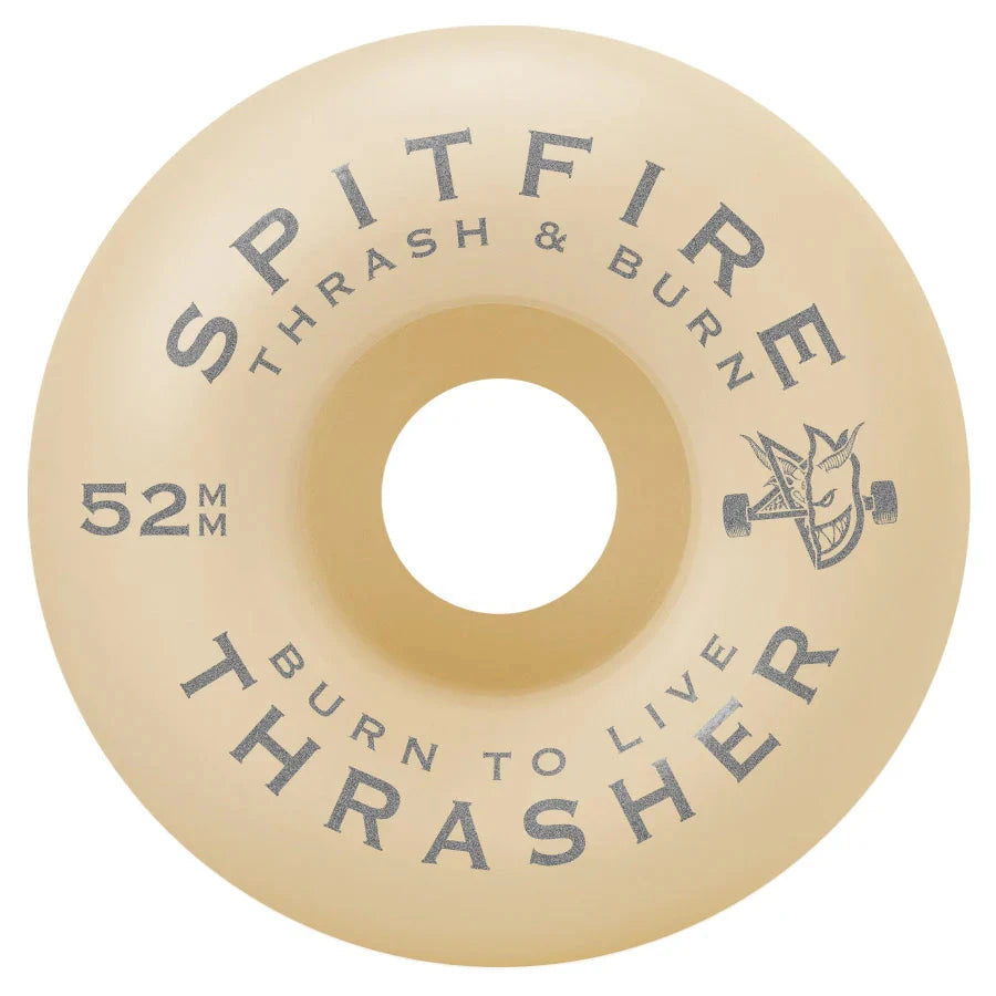 Spitfire F4 x Thrasher Classic Flame Wheels 99A 52MM wheels Spitfire 