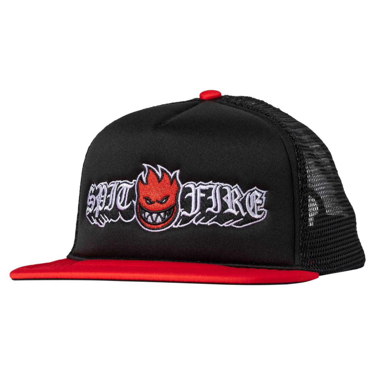 Spitfire Old E Drop Snapback Hat Black/Red Hats Spitfire 