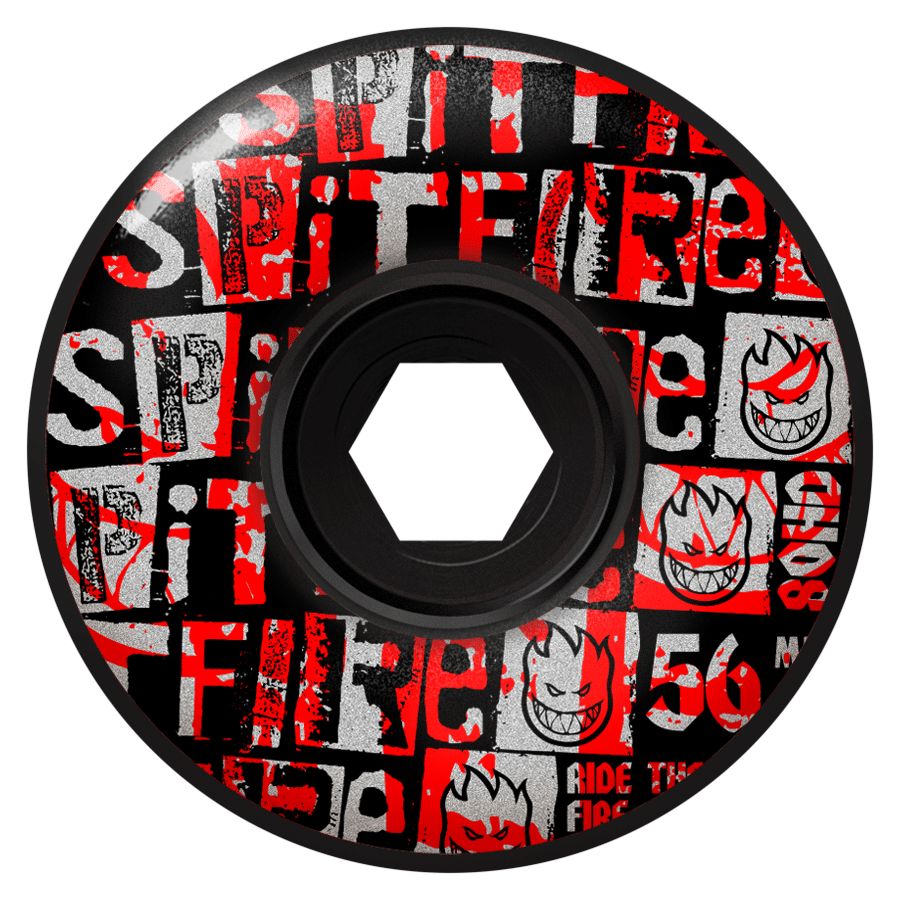 Spitfire Ransom Radial Full Black 80HD Wheels 80A 56MM - Coureur Goods