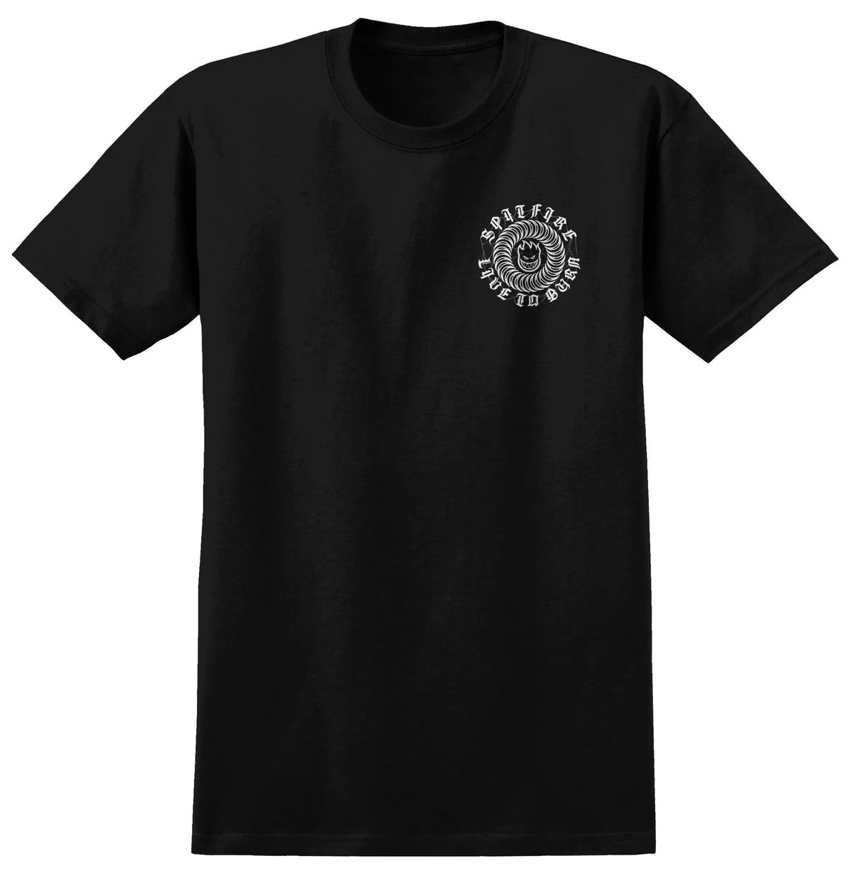 Spitfire Webbed Tee Black Tees Spitfire 