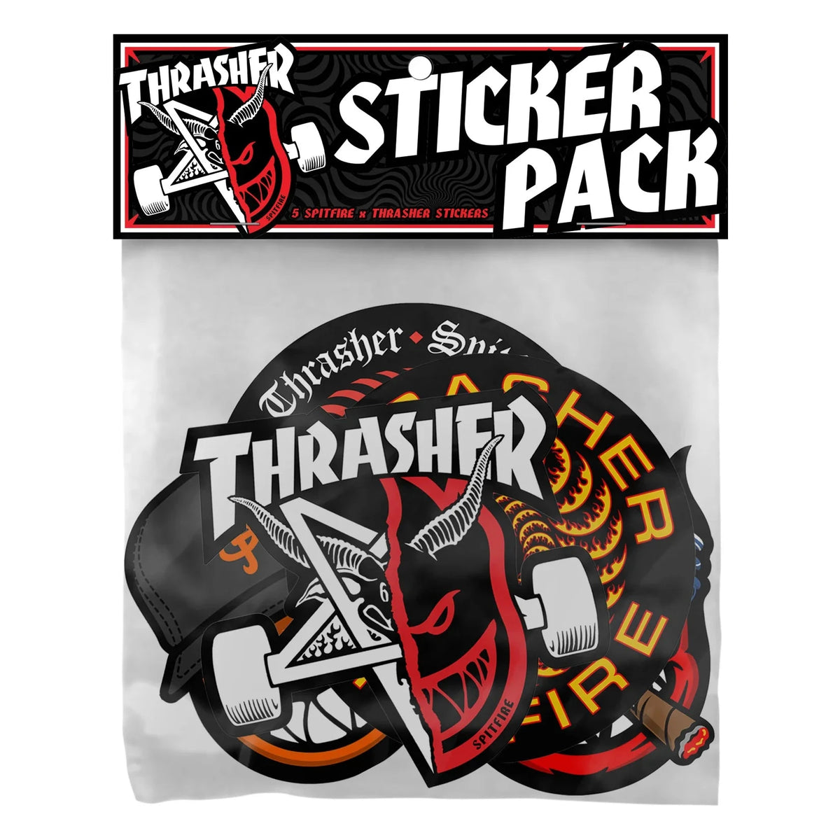 Spitfire x Thrasher Sticker Pack stickers Spitfire 