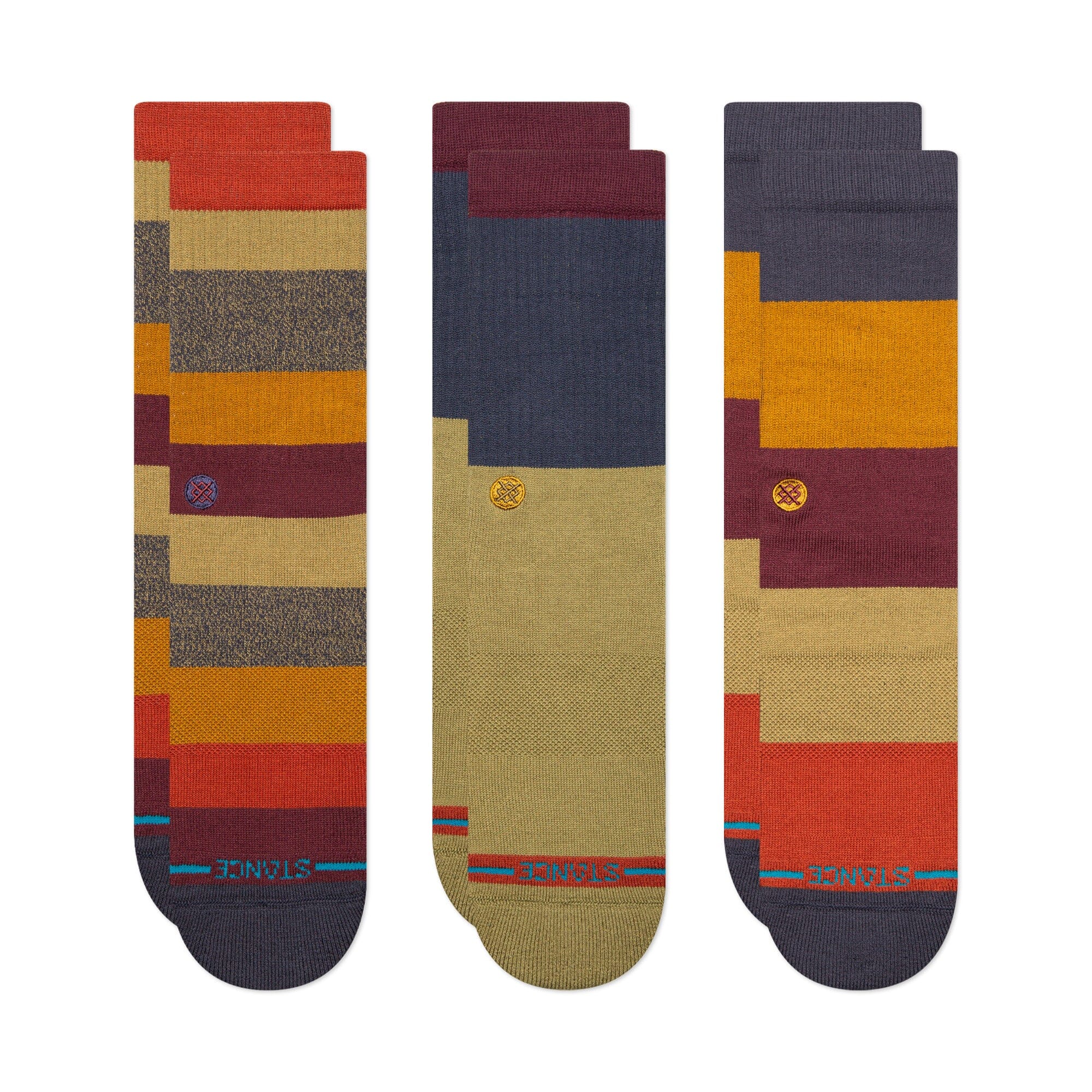 Stance Cabin Fever Crew Sock 3 Pack Multi Socks Stance 