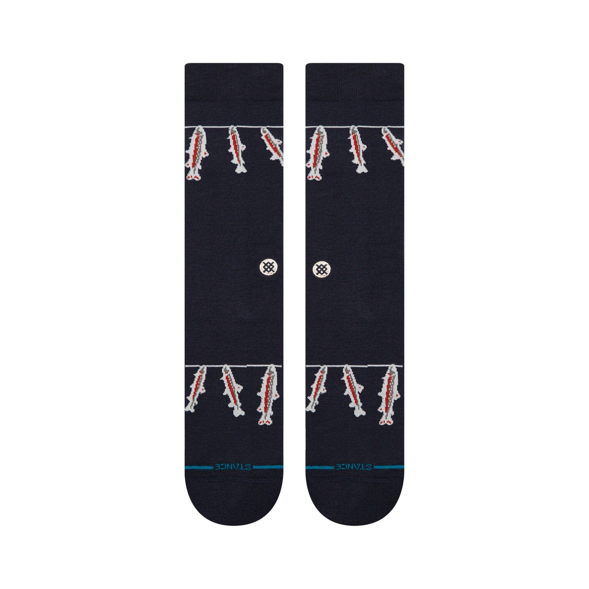 Stance Gone Fishin Crew Sock Navy Socks Stance 