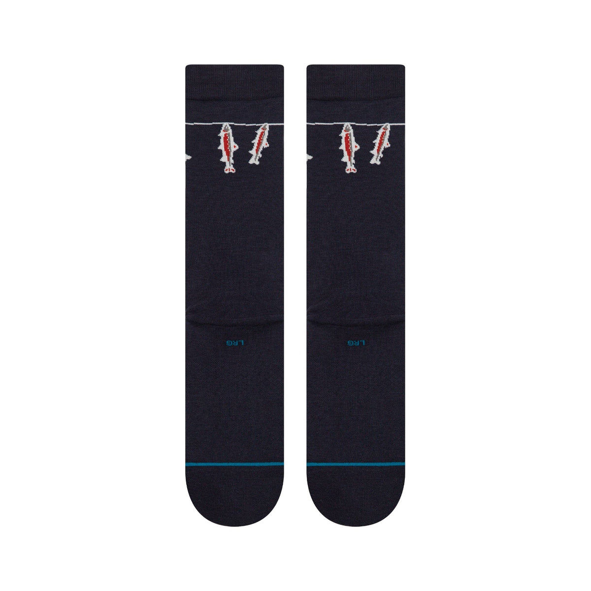 Stance Gone Fishin Crew Sock Navy Socks Stance 