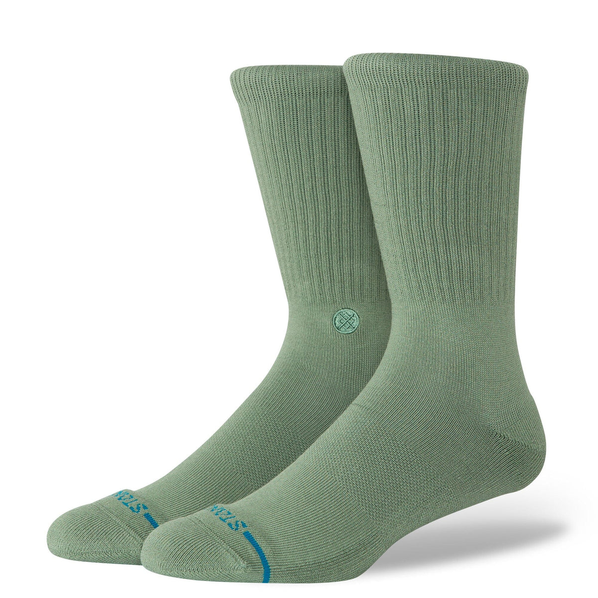 Stance Icon Crew Sock Sage Socks Stance 