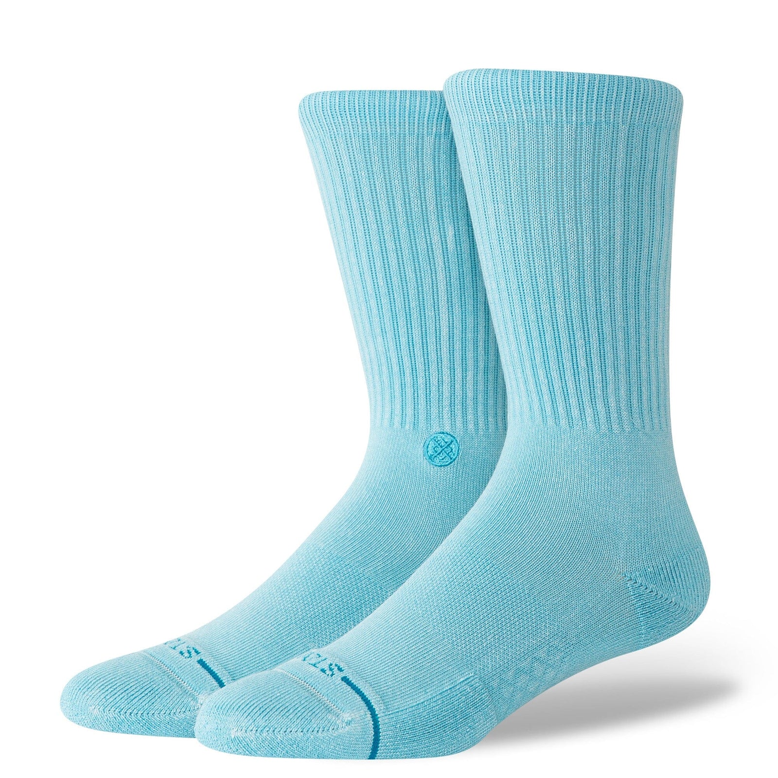 Stance Icon Dyed Crew Sock Electric Blue Socks Stance 