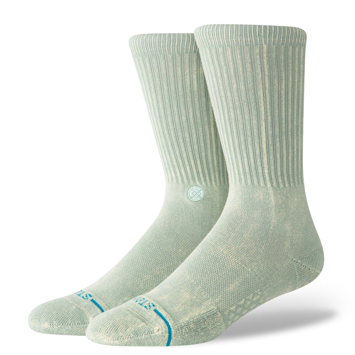 Stance Icon Dyed Crew Sock Seagreen Socks Stance 
