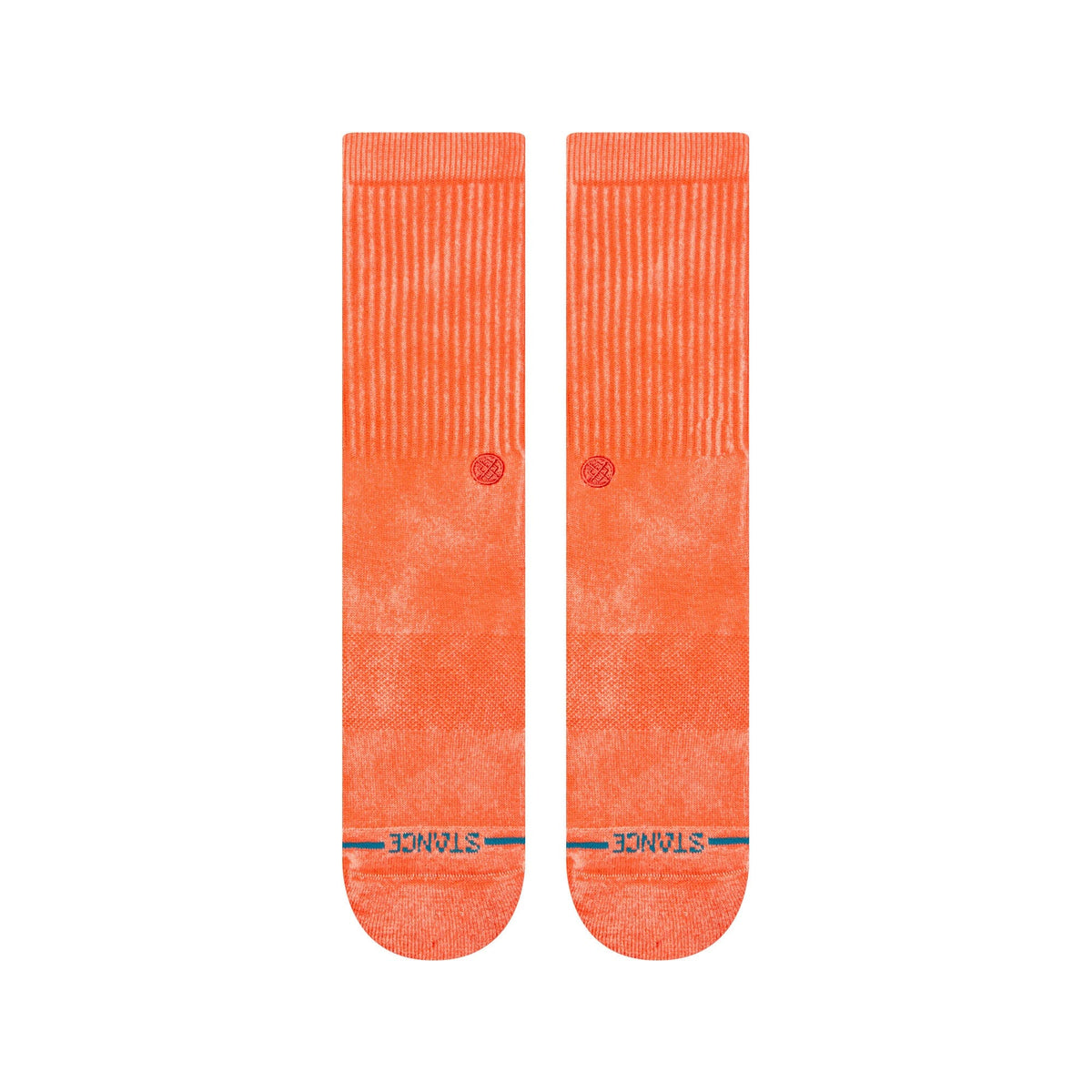 Stance Icon Dyed Crew Socks Coral Socks Stance 
