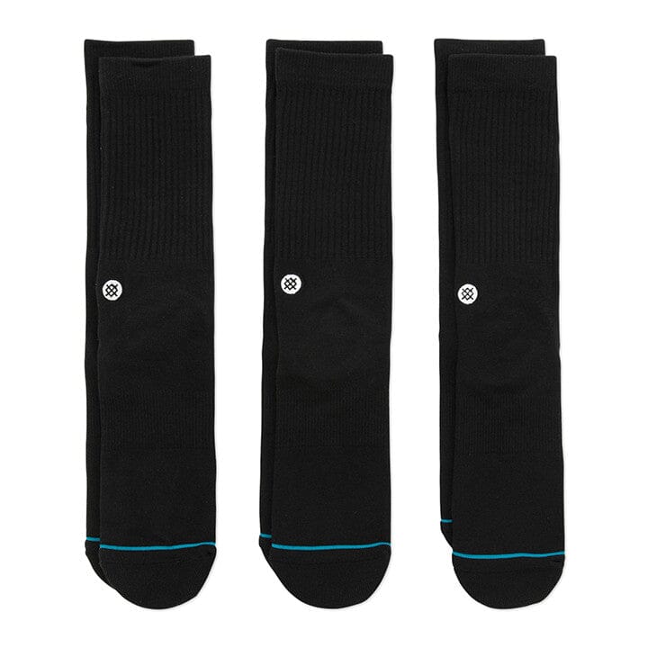 Stance Icon Sock 3 Pack Black Socks Stance 