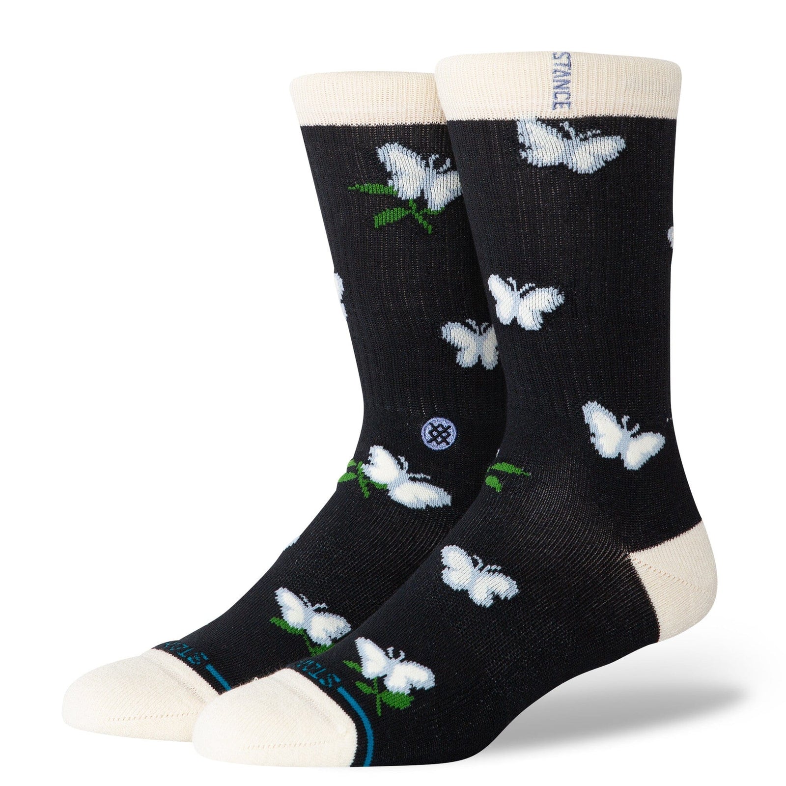 Stance Meadows Crew Sock Black Socks Stance 