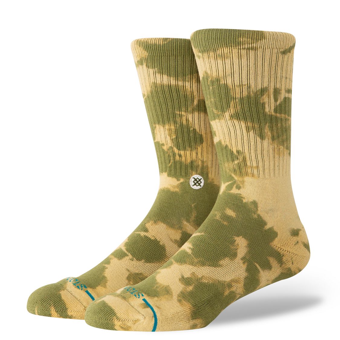 Stance Spotty Dye Crew Sock Olive socks Stance 
