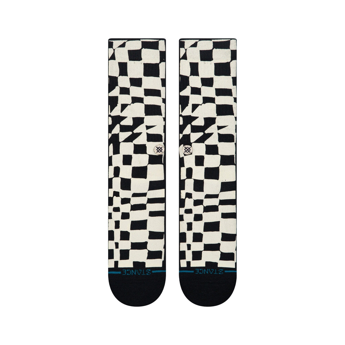 Stance Wave Check Crew Sock Black Socks Stance 