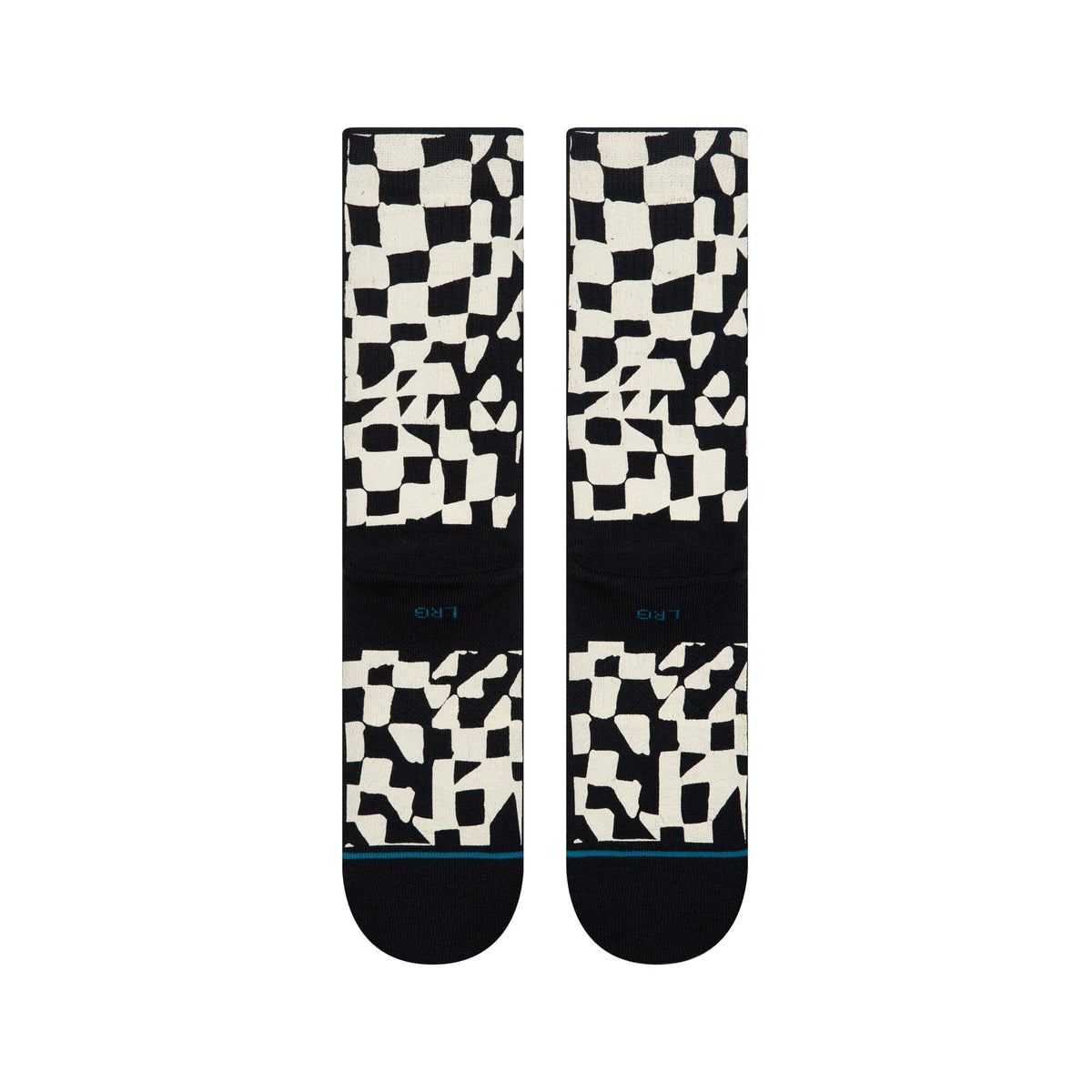 Stance Wave Check Crew Sock Black Socks Stance 