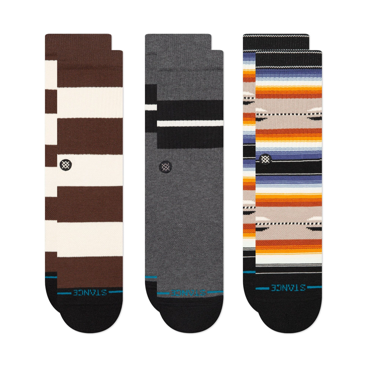 Stance We Were Young Crew Sock 3 Pack Multi Socks Stance 